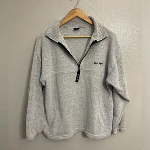 New York Quarter Zip Up Sweater